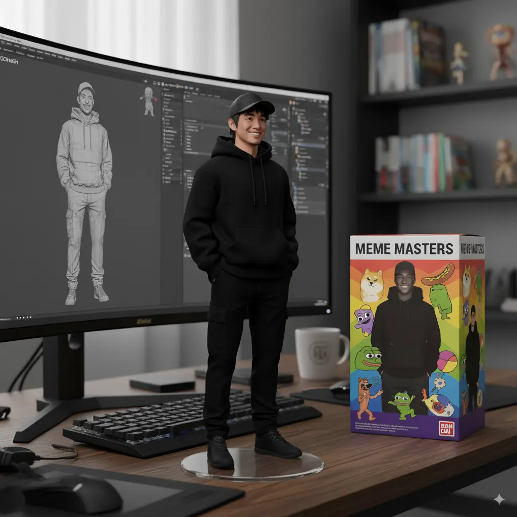 Google AI Studio 3D Figurine - Asian Man