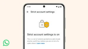 WhatsApp Strict Account Security