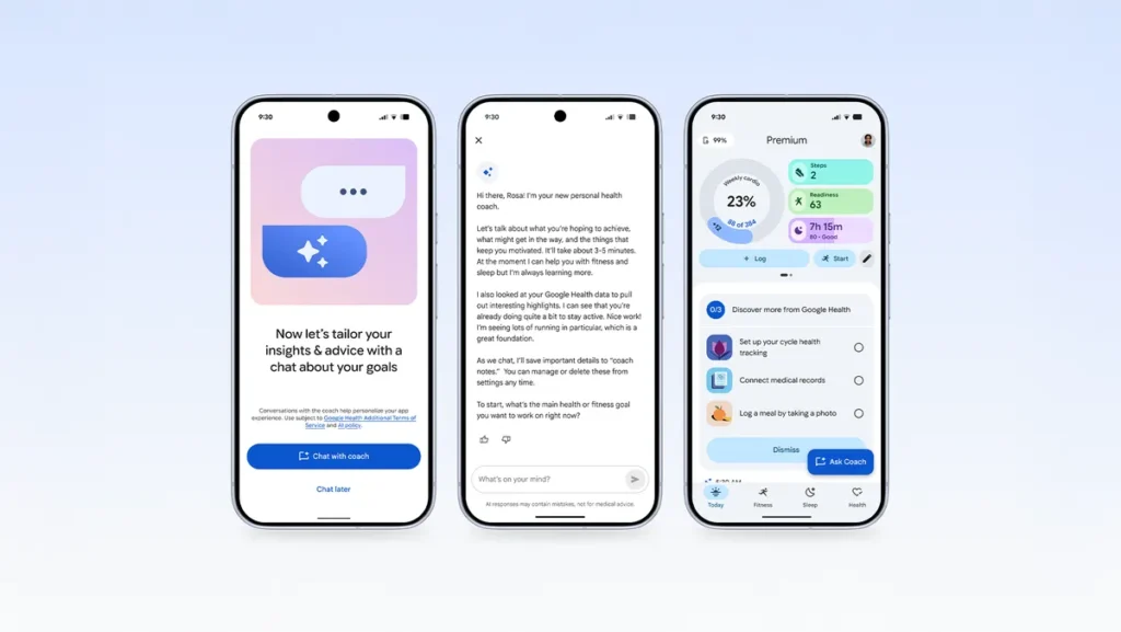 Google Health Coach App